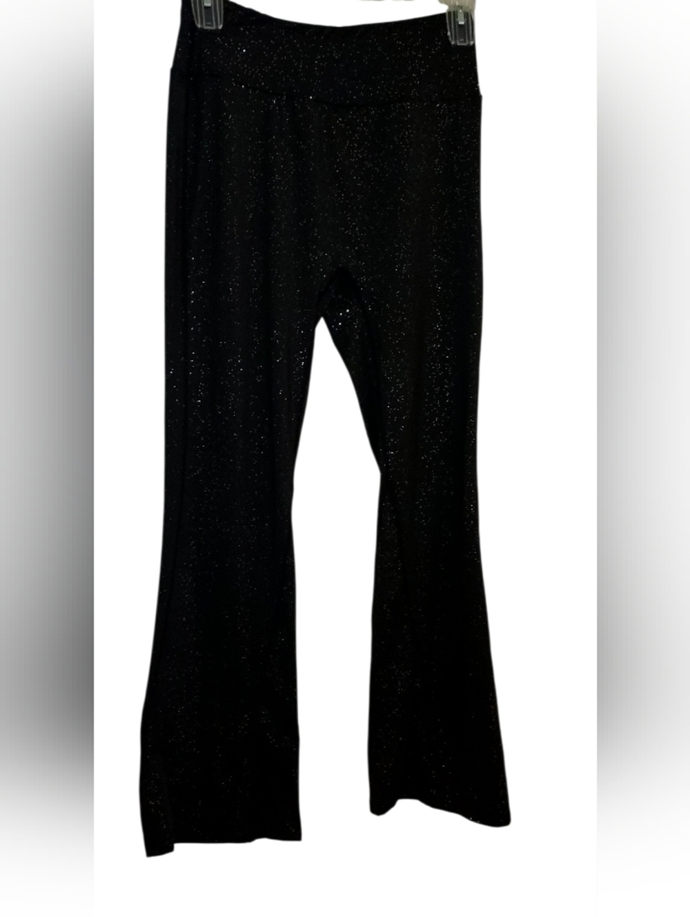 SHEIN Black Sparkle Wide-Leg Pants